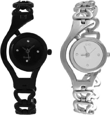 LAVISHABLE CMT 01614 Watch BLACK SILVER- For Girls Watch  - For Women   Watches  (Lavishable)