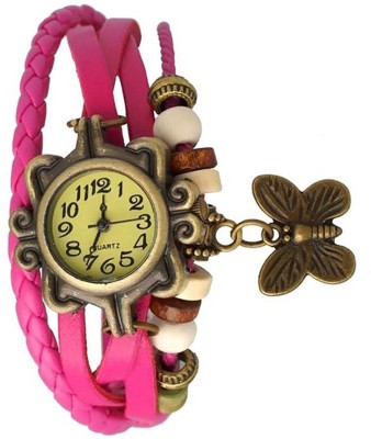 HD Fashion Pink Butterfly Watch  - For Girls   Watches  (HD Fashion)