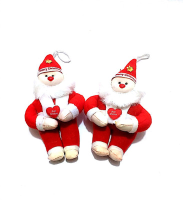 

SelectionWorld Christmas Decoration Santas (Pack Of 2) Hanging Ornaments Pack of 2