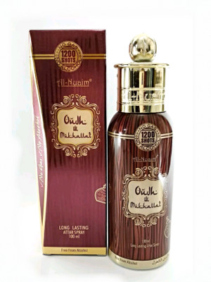 

Allnuaiim Oudh Ul Mukhallat spray Floral Attar(Oud (agarwood))