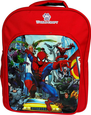 

World Craft Spiderman 15 L Backpack(Red)