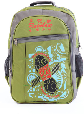 

RR RAINBOW JUST PLAY 19 L Backpack(Green, Grey), Grey;parrot green