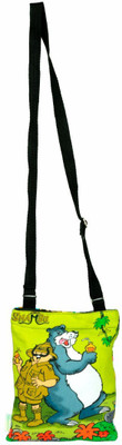 

Eco Corner Official Amar Chitra Katha "Tinkle" Merchandise - Shambu with Bear - Sling bag Waterproof Sling Bag(Multicolor, 10 inch)