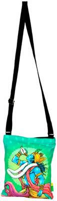 

Eco Corner Official Amar Chitra Katha Merchandise - Krishna with Conch - Cotton Sling Bag Waterproof Sling Bag(Multicolor, 10 inch)