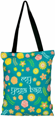 

Eco Corner Small Floral Yoga Bag - Cotton Waterproof Messenger Bag(Multicolor, 12 inch)
