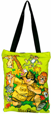 

Eco Corner Official Amar Chitra Katha "Tinkle" Merchandise - Shambu with wild animals - Cotton tote bag Waterproof Messenger Bag(Multicolor, 12 inch)