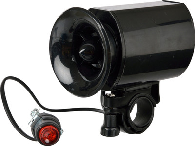 Dark Horse Bicycle Electric Horn Bell with 6 alarm sounds Bell(Black)
