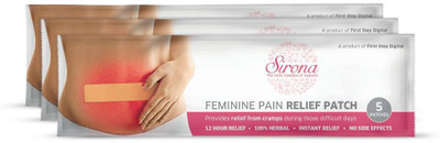 

SIRONA Feminine Pain Relief Patches - 15 Patches (3 Pack, 5 Patches each) Plaster & Patch(15 Patches)