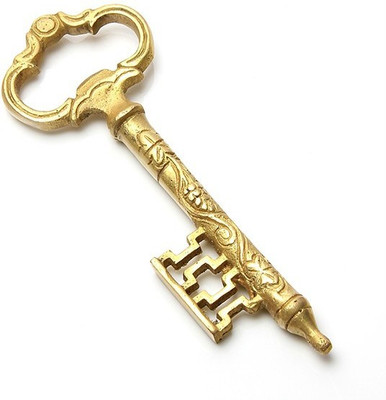 Purpledip 10233 Key Shaped Brass Bottle Opener, Vintage Bottle Opener, Collectible Bottle Opener, Vintage barware, Beer Bottle Opener (10233) Bottle Opener available at flipkart for Rs.390