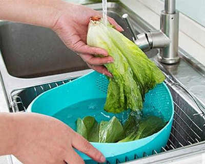 

Continental Big Size Rice Pulses Fruits Vegetable Noodles Pasta Washing Bowl & Strainer Good Quality & Perfect Size for Storing and Straining. Plastic Bowl(Multicolor)