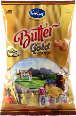 

Oshon Butter Gold, 120 Pieces Pouch Real Butter, Fresh Cream Candy