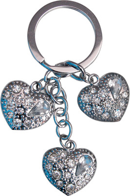 

Oyedeal Studded Three Little Hearts Key Chain(Multicolor)