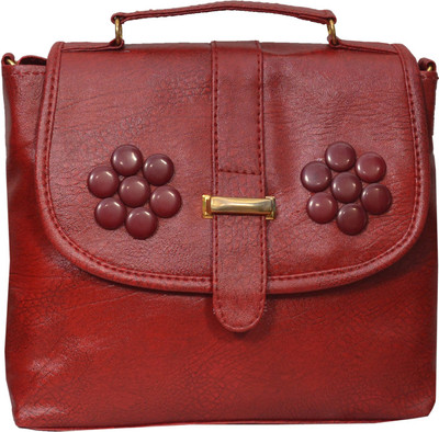 

mango star Casual Maroon Clutch
