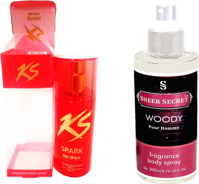 

KamaSutra RED SPICE with SHEER SECRET WOODY MEN(Set of 2)