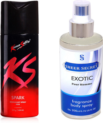 

KamaSutra SPARK with SHEER SECRET EXOTIC MEN(Set of 2)