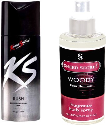 

KamaSutra RUSH with SHEER SECRET WOODY MEN(Set of 2)