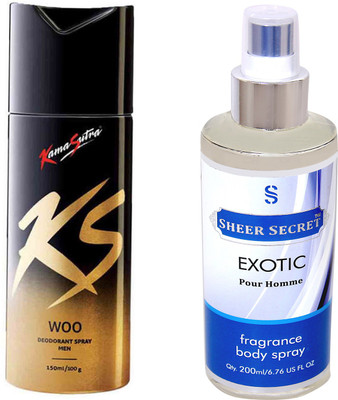 

KamaSutra WOO with SHEER SECRET EXOTIC MEN(Set of 2)