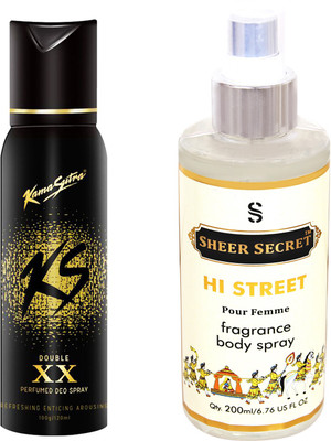 

KamaSutra KS XX with SHEER SECRET HI STREET WOMEN(Set of 2)