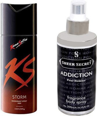 

KamaSutra STORM with SHEER SECRET ADDICTION MEN(Set of 2)