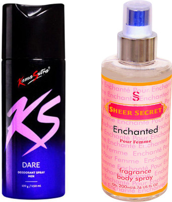 KamaSutra DARE with SHEER SECRET ENCHANTED WOMEN(Set of 2)