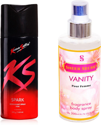 

KamaSutra SPARK with SHEER SECRET VANITY WOMEN(Set of 2)