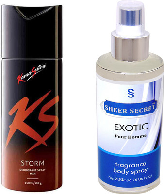 

KamaSutra STORM with SHEER SECRET EXOTIC MEN(Set of 2)