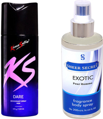 

KamaSutra DARE with SHEER SECRET EXOTIC MEN(Set of 2)