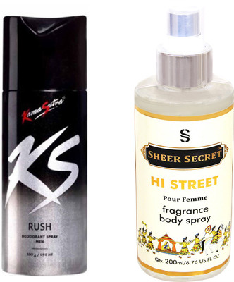 

KamaSutra RUSH with SHEER SECRET HI STREET WOMEN(Set of 2)