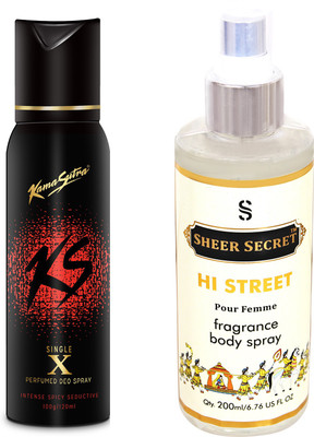 

KamaSutra KS X with SHEER SECRET HI STREET WOMEN(Set of 2)