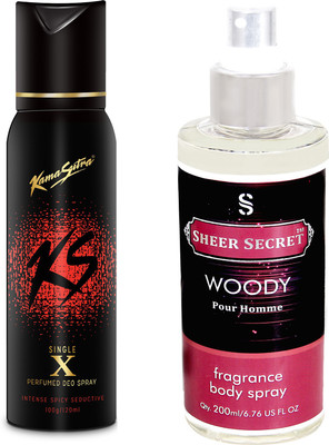 

KamaSutra KS X with SHEER SECRET WOODY MEN(Set of 2)