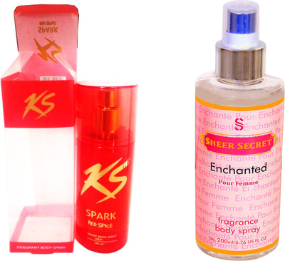 

KamaSutra RED SPICE with SHEER SECRET ENCHANTED WOMEN(Set of 2)