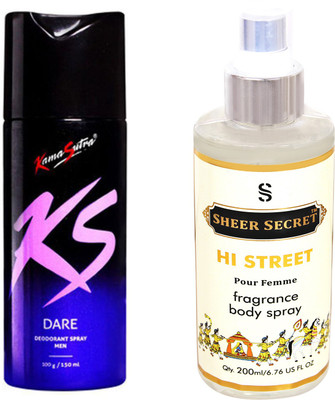 KamaSutra DARE with SHEER SECRET HI STREET WOMEN(Set of 2)