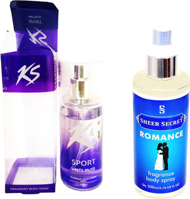 

KamaSutra WHITE MUSK with SHEER SECRET ROMANCE(Set of 2)