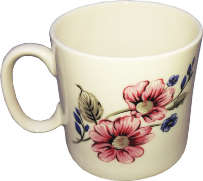 

Shakti Premium Quality Fine Bone China Cup Bone China(Red, White, Pack of 6)