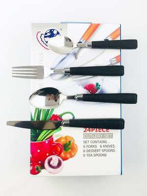 

Amvera Stainless Steel Cutlery Set(Pack of 24)
