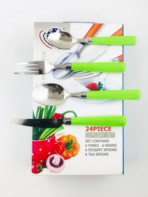 

Amvera Stainless Steel Cutlery Set(Pack of 24)
