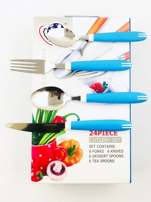 

Amvera Stainless Steel Cutlery Set(Pack of 24)