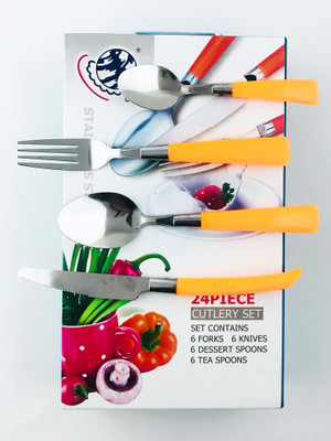 

Amvera Stainless Steel Cutlery Set(Pack of 24)