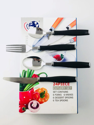 

Amvera Stainless Steel Cutlery Set(Pack of 24)