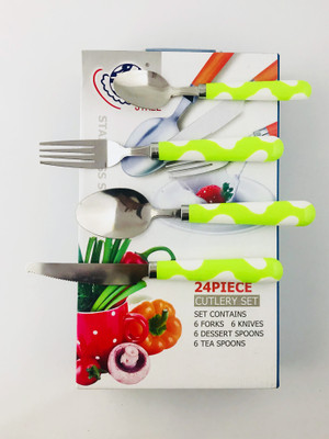 

Amvera Stainless Steel Cutlery Set(Pack of 24)