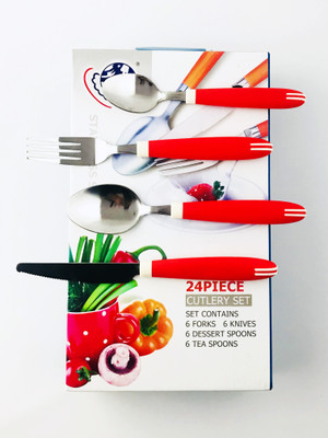 

Amvera Stainless Steel Cutlery Set(Pack of 24)
