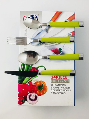 

Amvera Stainless Steel Cutlery Set(Pack of 24)