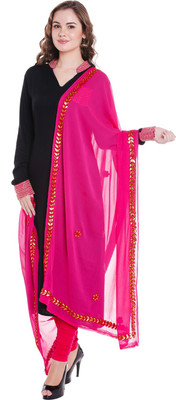DUPATTA BAZAAR Chiffon Embellished Women Dupatta