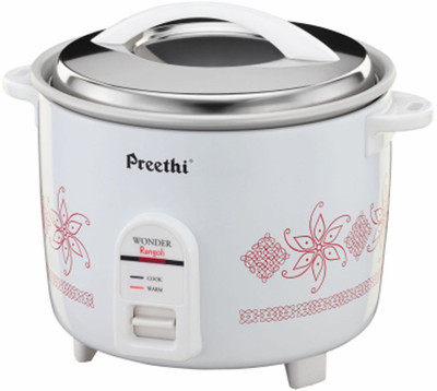 

Preethi RC-321 2.2-Litre Double Pan Electric Rice Cooker(2.2 L, White & Red)