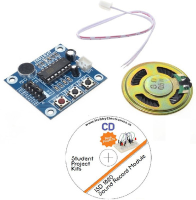 

HE Retail Supplies Arduino Sound Recorder Module ISD 1820 Miscellaneous Electronic Hobby Kit