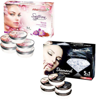 

Alfair Aroma Saffron Diamond Facial kit 900 g(Set of 2)
