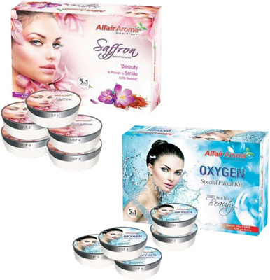 

Alfair Aroma Saffron Oxygen facial Kit 900 g(Set of 2)