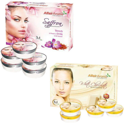 

Alfair Aroma Saffron White Chocolate Facial Kit 900 g(Set of 2)