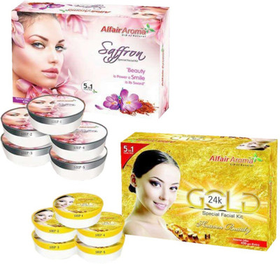 

Alfair Aroma Saffron 24k Gold Special Facial Kit 900 g(Set of 2)