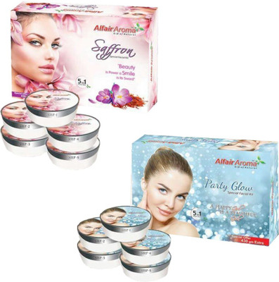 

Alfair Aroma Saffron Party Glow Facial Kit 900 g(Set of 2)
